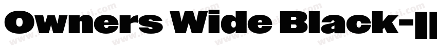 Owners Wide Black字体转换
